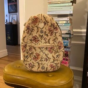 Vintage 1960s midsize upholstery embroidery egg purse